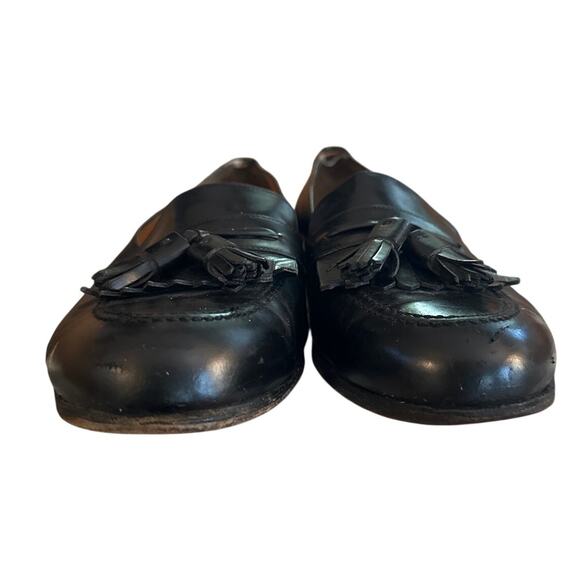 Men 10 Salvatore Ferragamo Studio Italy Kiltie Tassel Loafers Black Leather Shoe main image 12